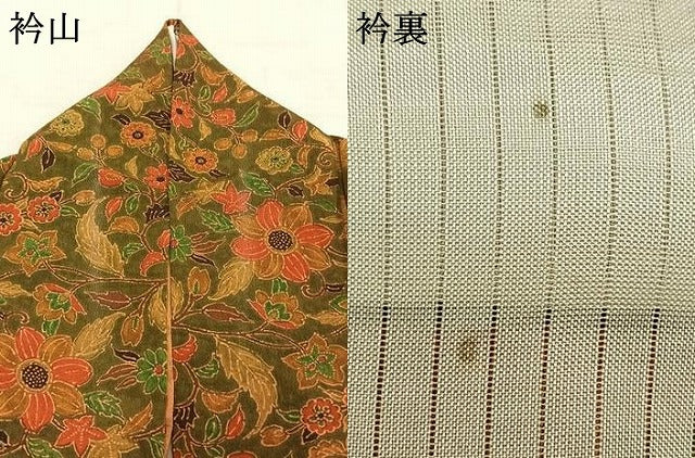 平和屋着物▽上質な小紋　単衣　花唐草文　正絹　逸品　AABD0325fy 楽天市場】平和屋着物▽上質な小紋 単衣 作家物 草花文 正絹 逸品