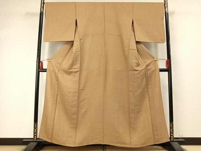 平和屋着物▽上質な小紋　単衣　花尽くし　正絹　逸品　AABD0326fy