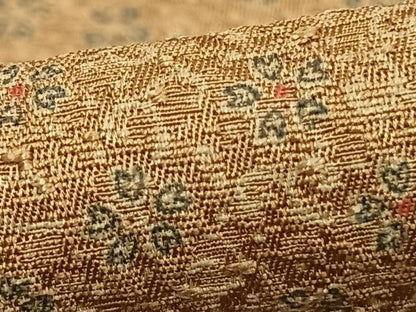 平和屋着物▽上質な小紋　単衣　花尽くし　正絹　逸品　AABD0326fy
