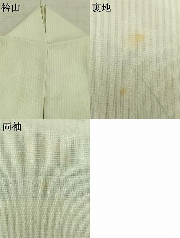 平和屋着物▽訪問着 無双 紗袷 紗×紗 手描き 草花文 正絹 逸品 AABD0329fy