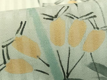 平和屋着物▽訪問着 無双 紗袷 紗×紗 手描き 草花文 正絹 逸品 AABD0329fy