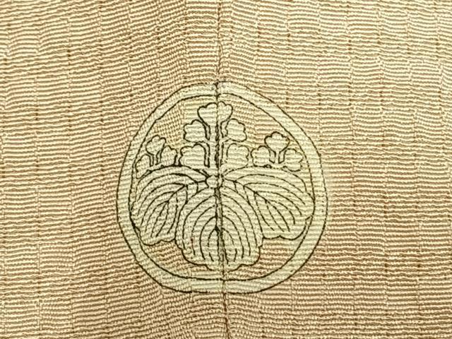 平和屋着物▽訪問着 単衣 手描き 蔦の葉枝花文 暈し染め 正絹 逸品 AABD0331fy