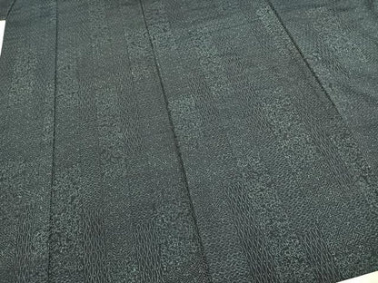 平和屋着物▽上質な紬 単衣 吉祥文 正絹 逸品 AABD0349fy