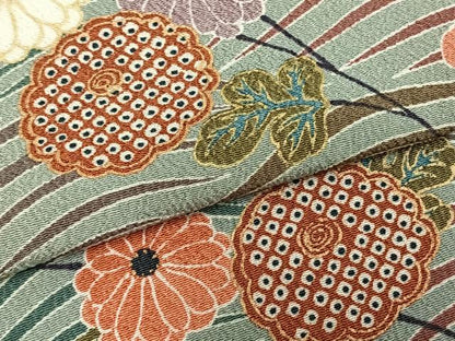 平和屋着物▽小紋 単衣 枝花文 洗える着物 AABD0354fy