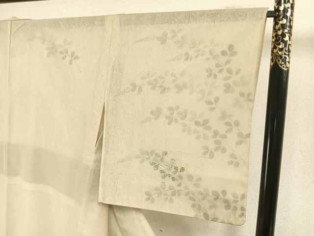 平和屋着物▽訪問着 無双 紗袷 紗×紗 手描き 萩文 正絹 逸品 AABD0364fy