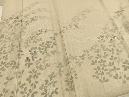 平和屋着物▽訪問着 無双 紗袷 紗×紗 手描き 萩文 正絹 逸品 AABD0364fy