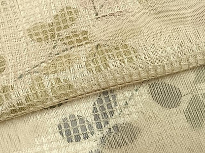 平和屋着物▽訪問着 無双 紗袷 紗×紗 手描き 萩文 正絹 逸品 AABD0364fy