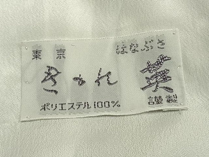 平和屋着物▽洗える最高級着物 ＜英＞はなぶさ謹製 小紋 単衣 箔散らし文様 黒地 洗える着物 AABD0366fy
