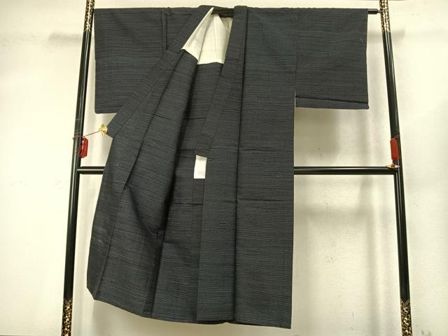 平和屋着物▽男性 紬 単衣 アンサンブル 亀甲柄 正絹 逸品 AABD0368fy