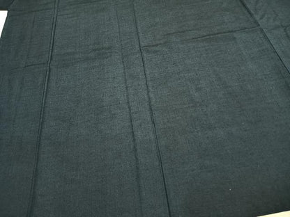 平和屋着物▽男性 単衣 紬 アンサンブル 留紺色 やまと誂製 正絹 逸品 未使用 AABD0369fy