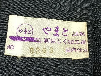 平和屋着物▽男性 単衣 紬 アンサンブル 留紺色 やまと誂製 正絹 逸品 未使用 AABD0369fy