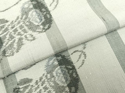平和屋着物▽上質な紬 単衣 鼓 正絹 逸品 未使用 AABD0381fy