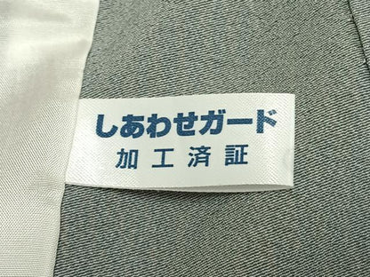 平和屋着物▽伝統工芸士 田島輝久 訪問着 単衣 抽象文様 暈し染め 正絹 逸品 AABD0393fy