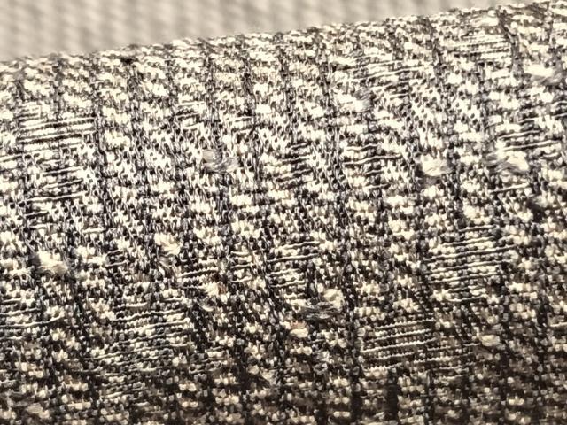 平和屋着物▽上質なお召 単衣 幾何学文 正絹 逸品 未使用 AABD0394fy