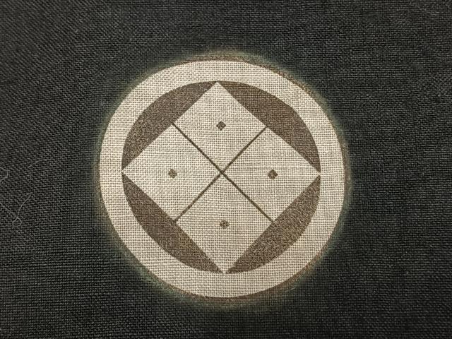 平和屋着物▽男性 黒紋付 単衣 紬地 正絹 逸品 AABD0396fy