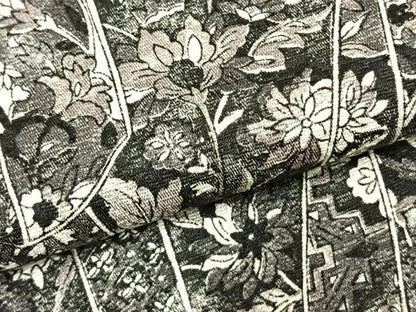 平和屋着物▽上質な小紋 単衣 熨斗花文 正絹 逸品 AABD0411fy