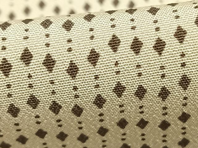 平和屋着物▽上質な小紋 単衣 幾何学文様 正絹 逸品 AABD0413fy
