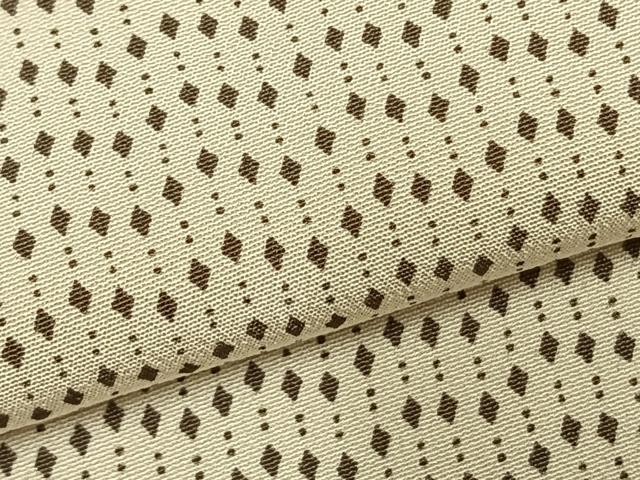 平和屋着物▽上質な小紋 単衣 幾何学文様 正絹 逸品 AABD0413fy
