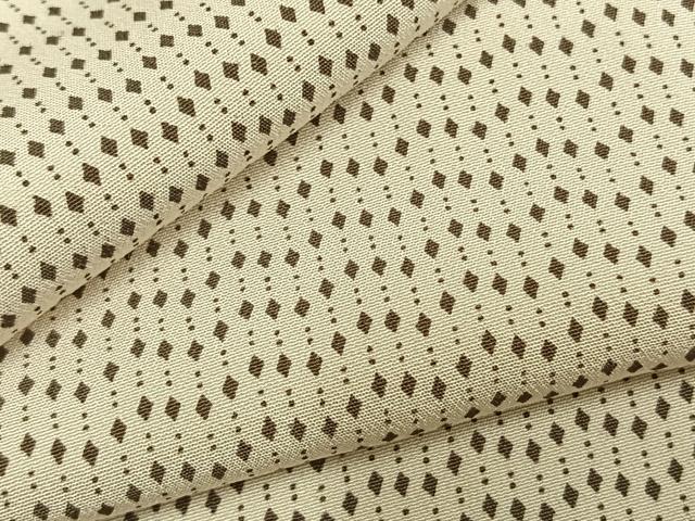 平和屋着物▽上質な小紋 単衣 幾何学文様 正絹 逸品 AABD0413fy