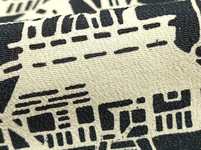 平和屋着物▽上質な小紋　単衣　風景文　正絹　逸品　AABD0417fy