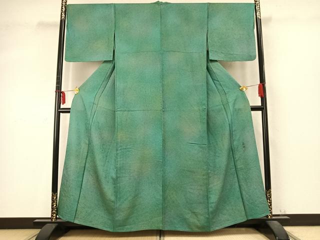 平和屋着物▽上質な小紋　単衣　墨流し文様　正絹　逸品　AABF5319jh 平和屋着物▽上質な小紋 単衣 変わり縞 正絹 逸品 AABG1011jh 【公式通販】