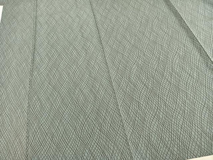 平和屋着物▽上質な小紋 単衣 網目文様 正絹 逸品 AABD0422fy