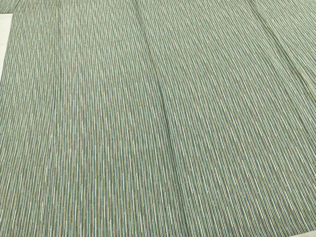 平和屋着物▽上質な小紋 単衣 変わり縞 正絹 逸品 未使用 AABD0423fy