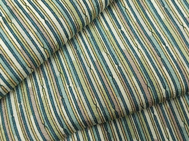 平和屋着物▽上質な小紋 単衣 変わり縞 正絹 逸品 未使用 AABD0423fy