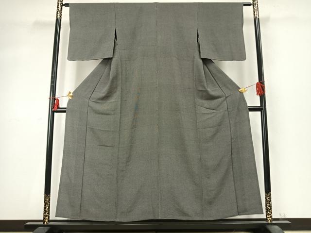 平和屋着物▽鈴木秋治 江戸小紋 単衣 行儀 正絹 逸品 AABD0428fy