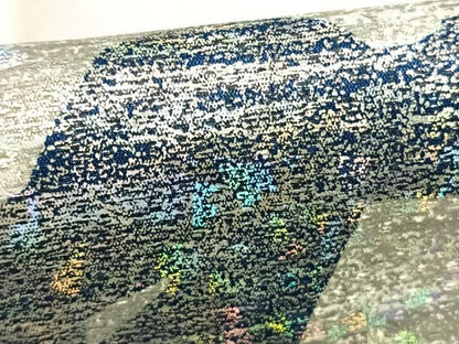 平和屋着物▽訪問着 単衣 舞 銀彩 洗える着物 AABD0429fy
