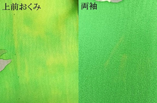 平和屋着物▽豪華振袖 単衣 草花文 正絹 逸品 AABD0435fy