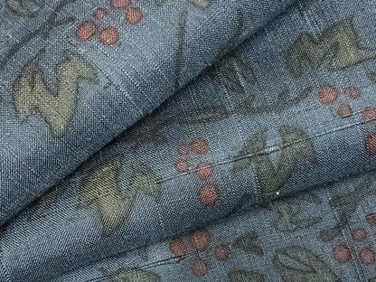 平和屋着物●上質な紬　南天文　正絹　逸品　未使用　AABD0464fy