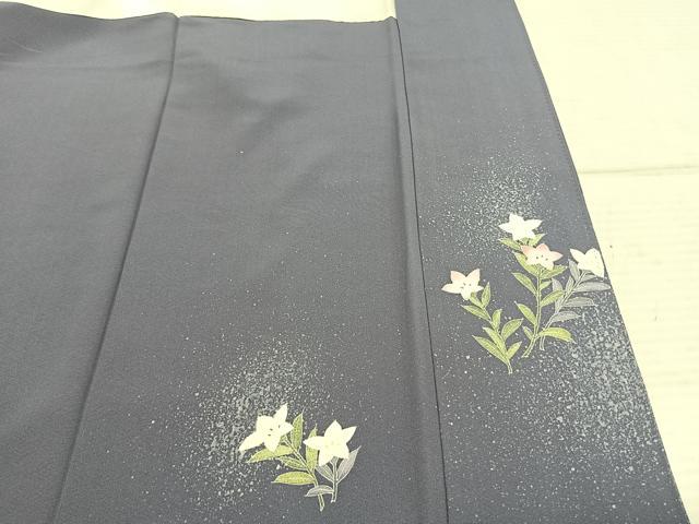平和屋着物●訪問着　草花文　正絹　逸品　AABD0471fy