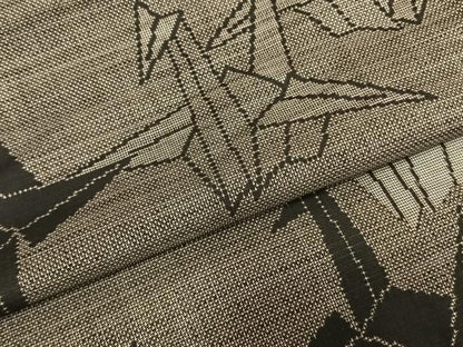 平和屋着物●本場大島紬 折り鶴 正絹 逸品 AABD0474fy