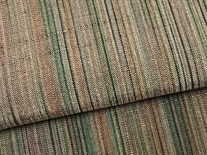 平和屋着物●上質な紬　縞　正絹　逸品　AABD0485fy