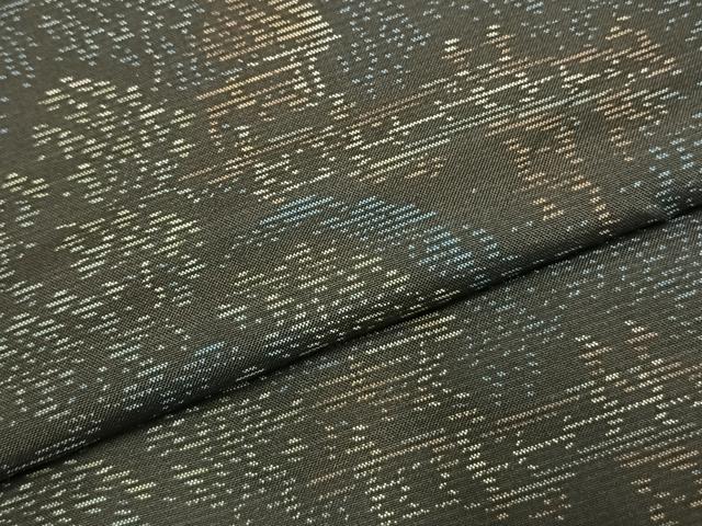 平和屋着物●本場大島紬 風景文 正絹 逸品 AABD0489fy