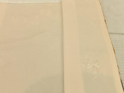 平和屋着物●訪問着 草花文 暈し染め 金彩 正絹 逸品 AABD0500fy