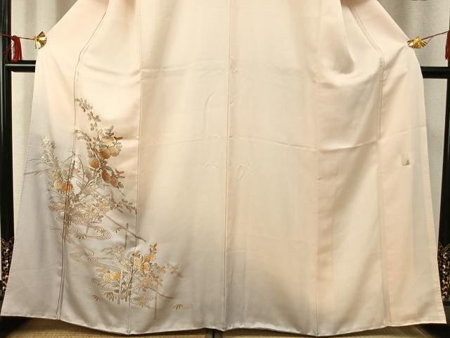 平和屋着物○金彩友禅 卓越技能者・名工・和田光正 訪問着 草花文