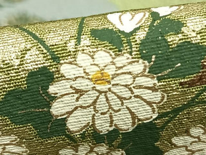 平和屋着物●訪問着　色紙重ね花鳥文　暈し染め　金彩　正絹　逸品　AABD0559fy
