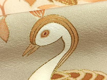 平和屋着物●豪華色留袖　舞蝶花鳥文　暈し染め　金糸　金彩　正絹　逸品　AABD0564fy