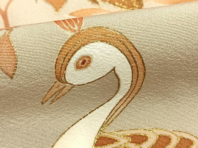 平和屋着物●豪華色留袖　舞蝶花鳥文　暈し染め　金糸　金彩　正絹　逸品　AABD0564fy