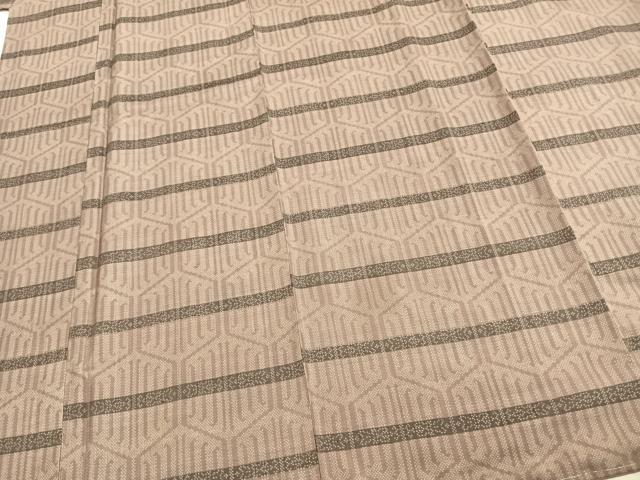 平和屋着物●本場大島紬 一元7マルキ 亀甲文 正絹 逸品 AABD0583fy