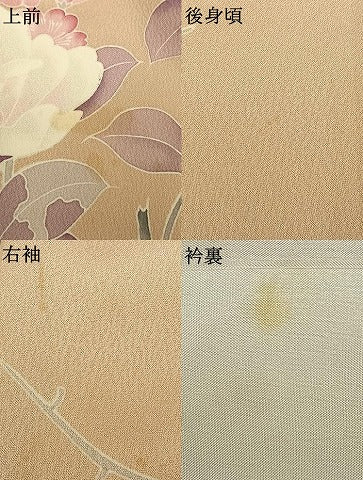 平和屋着物●訪問着 刺繍 枝花文 暈し染め 正絹 逸品 AABD0618fy