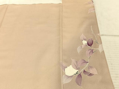 平和屋着物●訪問着 刺繍 枝花文 暈し染め 正絹 逸品 AABD0618fy