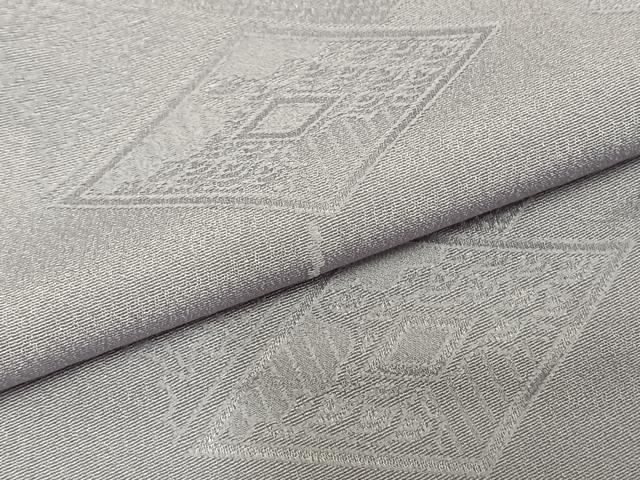 平和屋着物○上質な色無地 菱地紋 白藤色 正絹 逸品 AABD0633fy