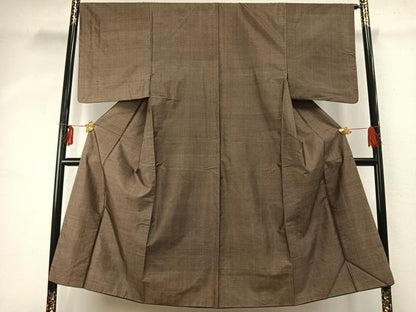 平和屋着物●男性　本場大島紬　亀甲絣　正絹　逸品　AABD0681fy