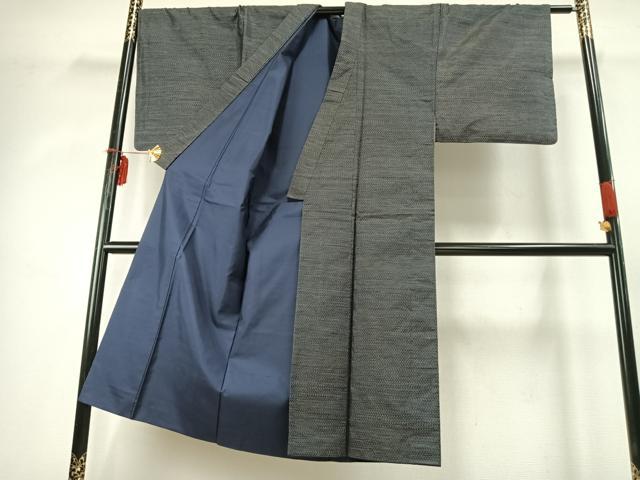 平和屋着物●男性　本場大島紬　亀甲絣　正絹　逸品　AABD0682fy