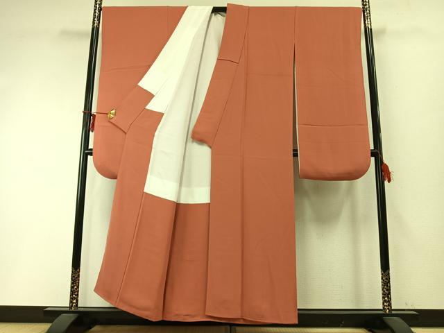 平和屋着物●豪華振袖　肉桂色　正絹　逸品　AABD0700fy