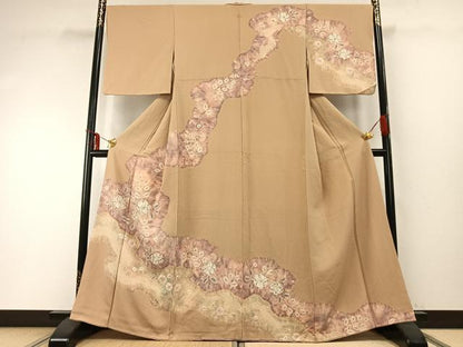 平和屋着物●訪問着 辻が花 絞り 暈し染め 正絹 逸品 AABD0705fy