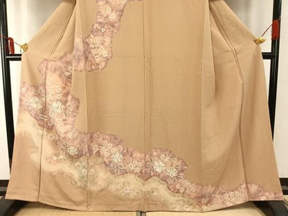 平和屋着物●訪問着 辻が花 絞り 暈し染め 正絹 逸品 AABD0705fy